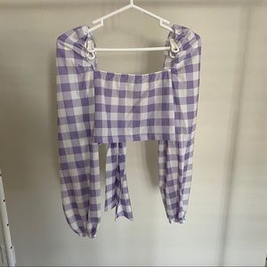 Forever 21 Tops - Purple gingham top Forever 21 Tops - Purple gingham top
